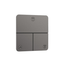 Переключатель ShowerSelect Comfort Q на 3 функции, Brushed Black Chrome (15587340)