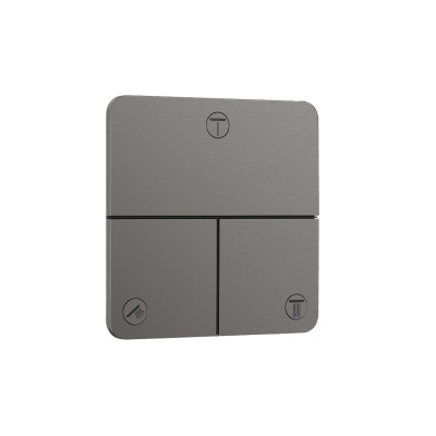 Переключатель ShowerSelect Comfort Q на 3 функции, Brushed Black Chrome (15587340)