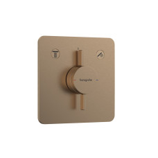 Смеситель скрытого монтажа DuoTurn Q на 2 функции, Brushed Bronze (75414140)