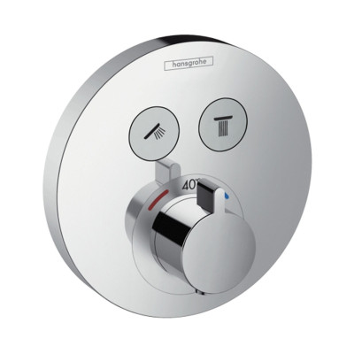 Термостат скрытого монтажа ShowerSelect S на 2 клавиши, верхняя часть (15743000)