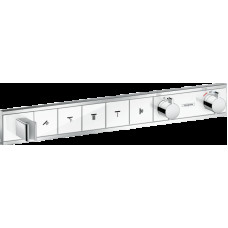 Термостат скрытого монтажа RainSelect на 5 клавиш White/Chrome (15358400)