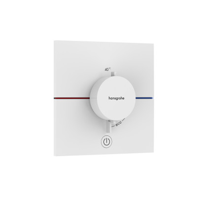 Термостат скрытого монтажа ShowerSelect Comfort E HighFlow на 1 функцию, Matt White (15575700)