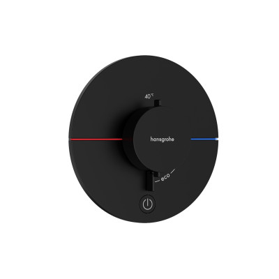 Термостат скрытого монтажа ShowerSelect Comfort S HighFlow на 1 функцию, Matt Black (15562670)