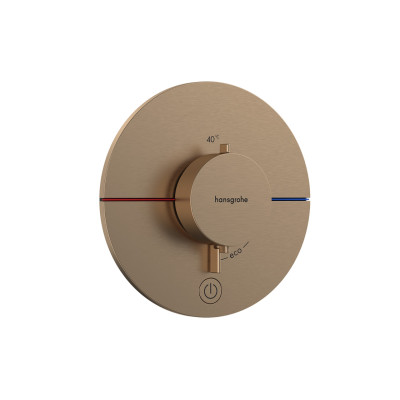 Термостат прихованого монтажу ShowerSelect Comfort S HighFlow на 1 функцію, Brushed Bronze (15562140)