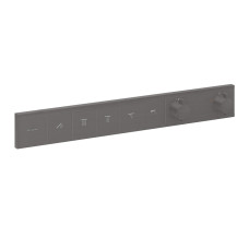 Термостат скрытого монтажа RainSelect на 5 клавиш, Brushed Black Chrome (15384340)