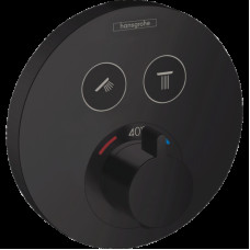 Термостат скрытого монтажа ShowerSelect S на 2 клавиши Matt Black (15743670)