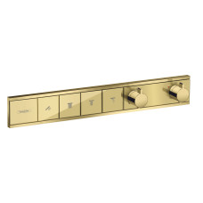 Термостат скрытого монтажа RainSelect на 4 клавиши Polished Gold Optic (15382990)