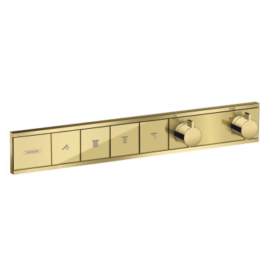 Термостат скрытого монтажа RainSelect на 4 клавиши Polished Gold Optic (15382990)