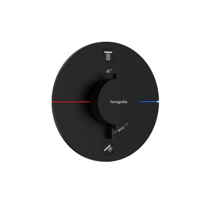 Термостат прихованого монтажу ShowerSelect Comfort S на 2 функції, Matt Black (15554670)