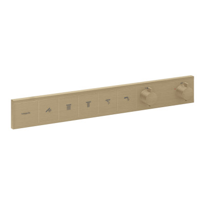 Термостат скрытого монтажа RainSelect на 5 клавиш, Brushed Bronze (15384140)