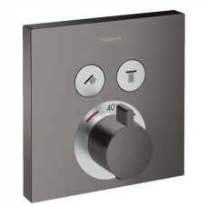 Термостат скрытого монтажа ShowerSelect на 2 клавиши Brushed Black Chrome (15763340)