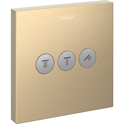 Переключатель ShowerSelect на 3 клавиши Brushed Bronze (15764140)