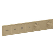 Термостат скрытого монтажа RainSelect на 3 клавиши, Brushed Bronze (15381140)