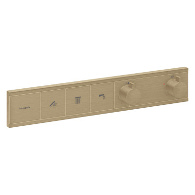 Термостат скрытого монтажа RainSelect на 3 клавиши, Brushed Bronze (15381140)