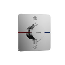 Термостат скрытого монтажа ShowerSelect Comfort Q на 2 функции, Chrome (15583000)