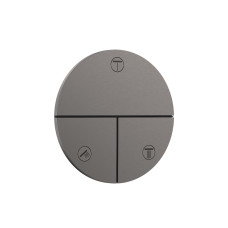 Переключатель ShowerSelect Comfort S на 3 функции, Brushed Black Chrome (15558340)
