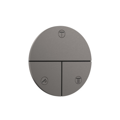 Переключатель ShowerSelect Comfort S на 3 функции, Brushed Black Chrome (15558340)