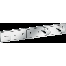 Термостат скрытого монтажа RainSelect на 4 клавиши Chrome (15382000)
