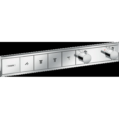 Термостат скрытого монтажа RainSelect на 4 клавиши Chrome (15382000)
