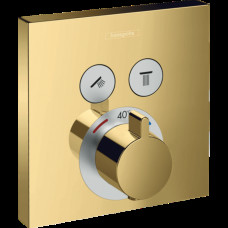 Термостат скрытого монтажа ShowerSelect на 2 клавиши Polished Gold Optic (15763990)