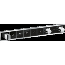 Термостат скрытого монтажа RainSelect на 5 клавиш Black/Chrome (15358600)