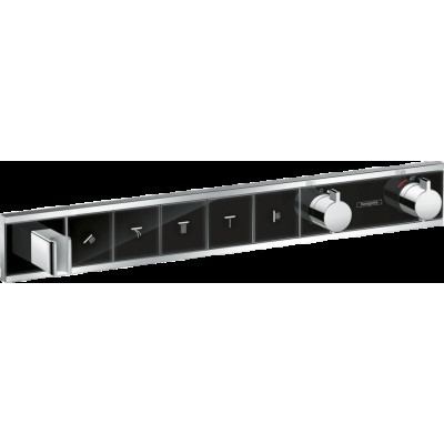 Термостат прихованого монтажу RainSelect на 5 клавіш Black/Chrome (15358600)