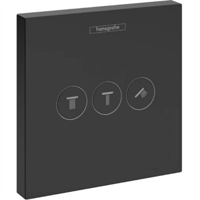 Переключатель ShowerSelect на 3 клавиши Matt Black (15764670)