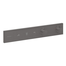 Термостат скрытого монтажа RainSelect на 3 клавиши, Brushed Black Chrome (15381340)