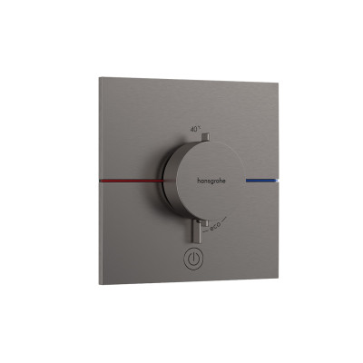 Термостат прихованого монтажу ShowerSelect Comfort E HighFlow на 1 функцію, Brush Black Chrome (15575340)