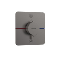 Термостат скрытого монтажа ShowerSelect Comfort Q на 2 функции, Brushed Black Chrome (15583340)