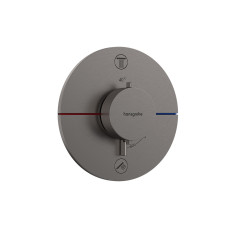 Термостат скрытого монтажа ShowerSelect Comfort S на 2 функции, Brushed Black Chrome (15554340)