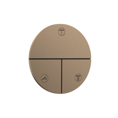 Переключатель ShowerSelect Comfort S на 3 функции, Brushed Bronze (15558140)