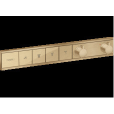 Термостат скрытого монтажа RainSelect на 4 клавиши Brushed bronze (15382140)