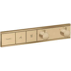 Термостат скрытого монтажа RainSelect на 2 клавиши Brushed Bronze (15380140)