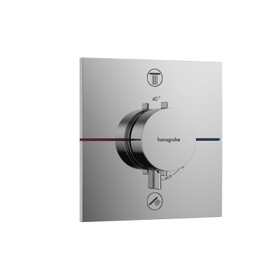 Термостат скрытого монтажа ShowerSelect Comfort E на 2 функции, Chrome (15572000)
