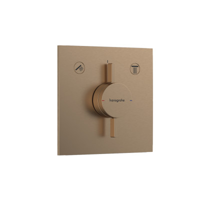 Смеситель скрытого монтажа DuoTurn E на 2 функции, Brushed Bronze (75417140)