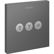 Переключатель ShowerSelect на 3 клавиши Brushed Black Chrome (15764340)