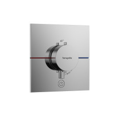 Термостат скрытого монтажа ShowerSelect Comfort E HighFlow на 1 функцию, Chrome (15575000)