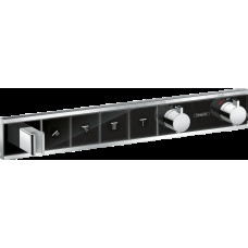 Термостат скрытого монтажа RainSelect на 4 клавиши, Chrome/Black (15357600)