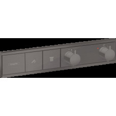 Термостат скрытого монтажа RainSelect на 2 клавиши Brushed Black Chrome (15380340)