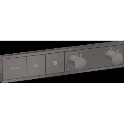 Термостат прихованого монтажу RainSelect на 2 клавіші Brushed Black Chrome (15380340)