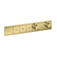 Термостат прихованого монтажу RainSelect на 3 клавіші, Polished Gold Optic (15381990)