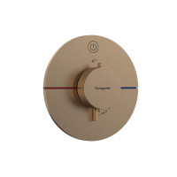 Термостат прихованого монтажу ShowerSelect Comfort S на 1 функцію, Brushed Bronze (15553140)