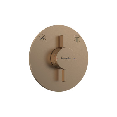 Змішувач прихованого монтажу DuoTurn S на 2 функції, Brushed Bronze (75418140)