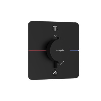 Термостат прихованого монтажу ShowerSelect Comfort Q на 2 функції, Matt Black (15583670)