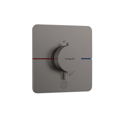 Термостат скрытого монтажа ShowerSelect Comfort Q HighFlow на 1 функцию, Brushed Black Chrome (15589340)