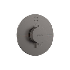 Термостат скрытого монтажа ShowerSelect Comfort S на 1 функцию, Brushed Black Chrome (15553340)