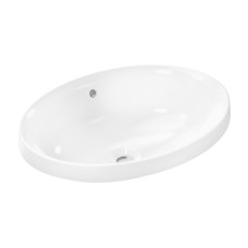 Умывальник Xuniva D SmartClean врезной на столешницу 550х400 мм, White (61058450)