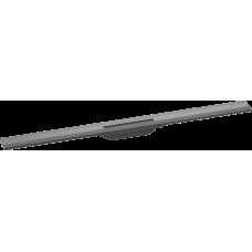 Верхняя часть "RainDrain Flex" для душевого трапа (пристенная) 1000 мм Brushed Black Chrome (56053340)