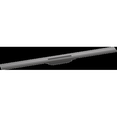 Верхня частина "RainDrain Flex" для душового трапу (пристінна) 1000 мм Brushed Black Chrome (56053340)